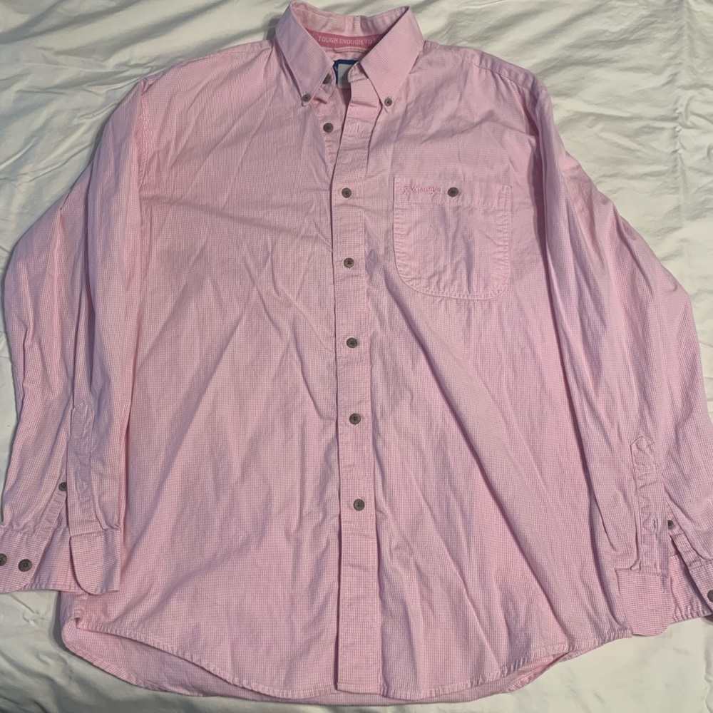 Wrangler Tough Enough to Wear Pink button up